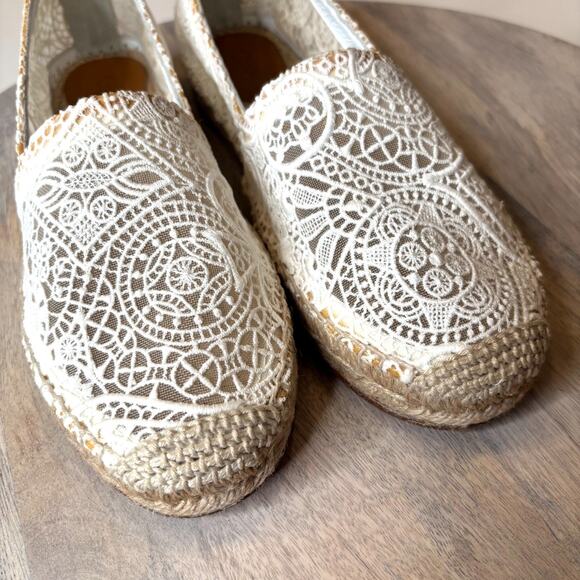 Chloé Fabri Lace Espadrilles White 38 Women's Designer Shoes NIB Box Dust Bag - Picture 10 of 13